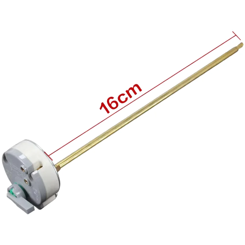 Water heater thermostat push type for Ariston units 160 217 272 mm dimension 30C 80C operating range plastic metal materials