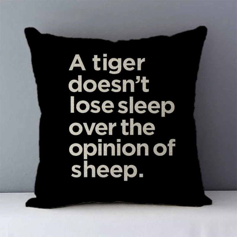 Nordic simply style words letters printed cozy couch cushion cover home decorative pillow cover square 45x45cm pillowcase QX-D5