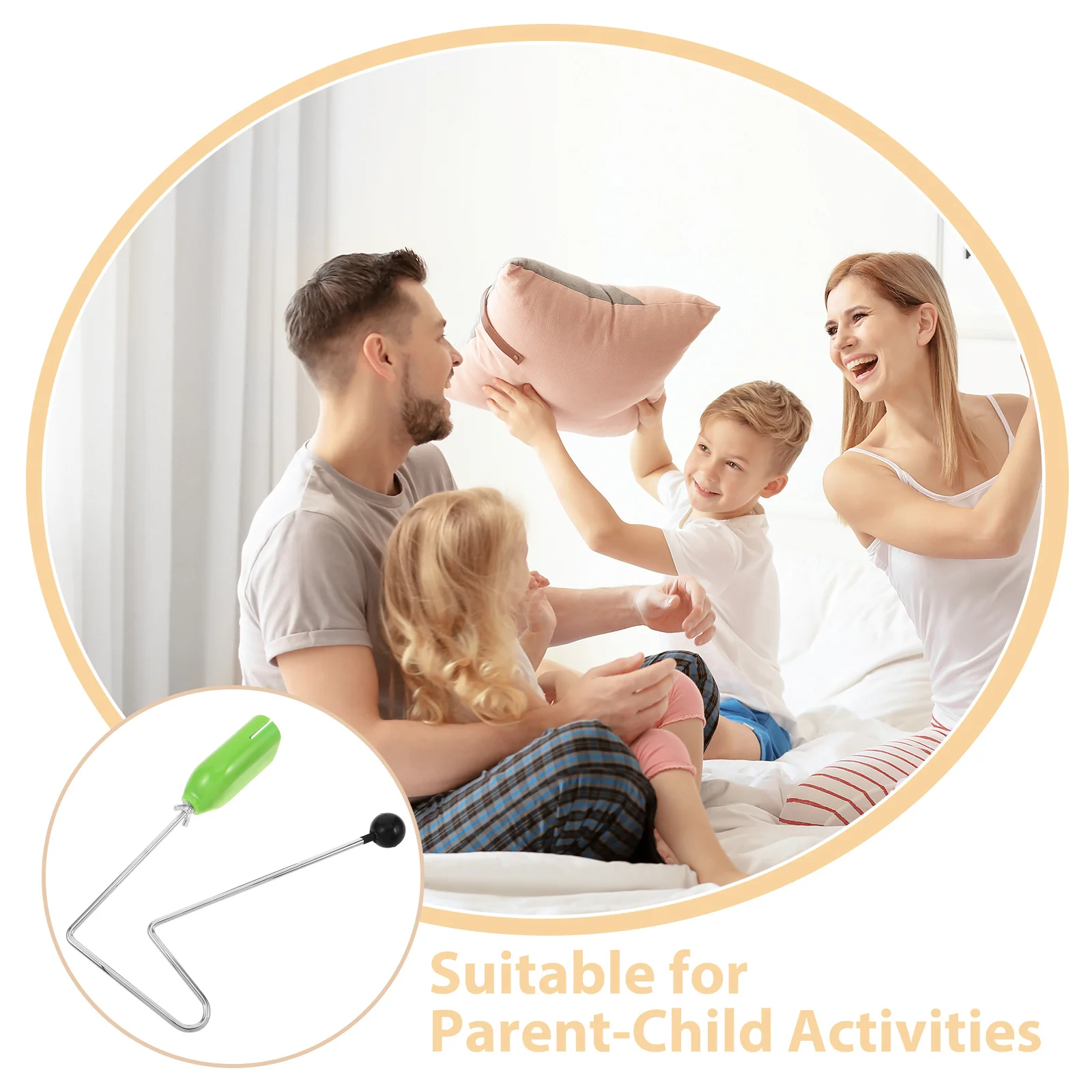 أداة قرع Vibraslap للأنشطة التعليمية لمرحلة ما قبل المدرسة للاستكشاف الموسيقي - قرع يدوي بحجم