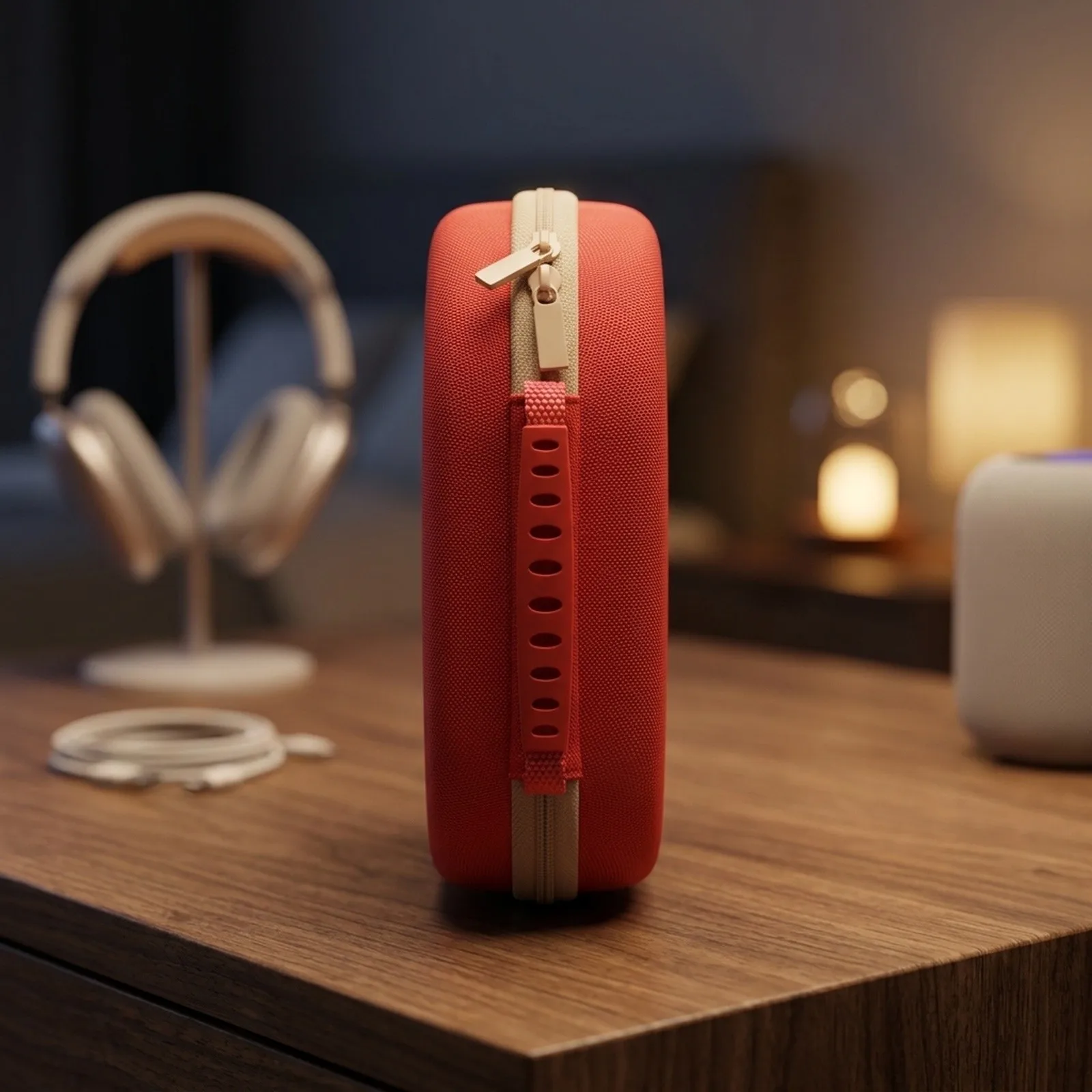 Earphone Storage Case for AIRPODS for Max with Hard EVA Shell Protection and Soft for velvet Lining for Travel and Daily Use