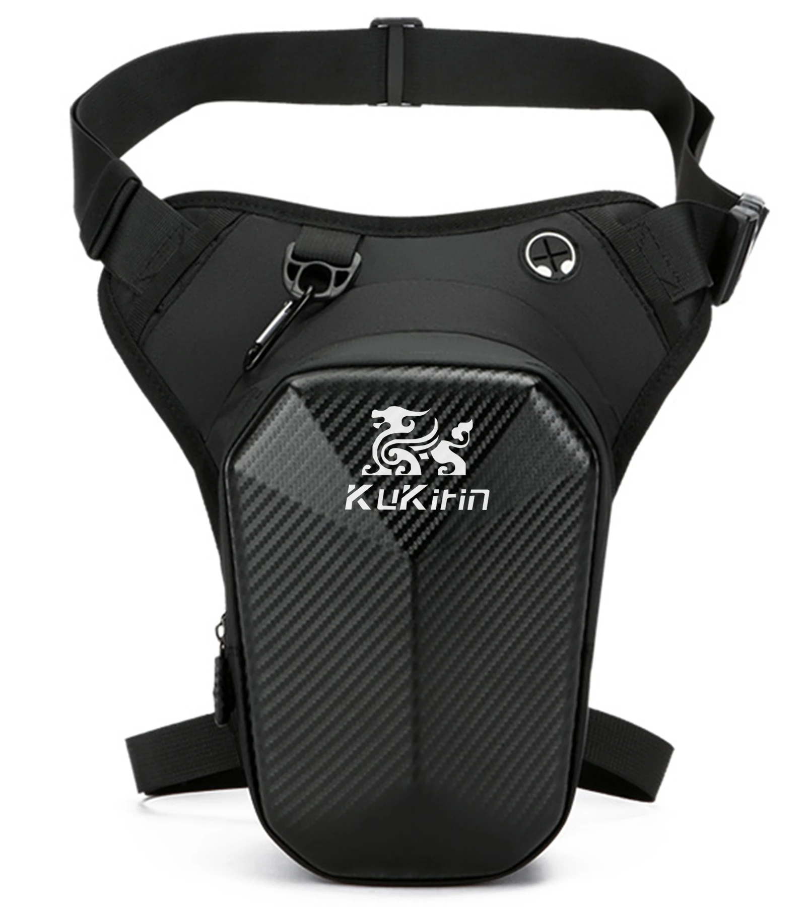 Kukirin Motorcycle Leg Side Bag Cycling Multifunction Crossbody EVA Hard Shell Waterproof Outdoor Sports Casual Travel Waist Bag