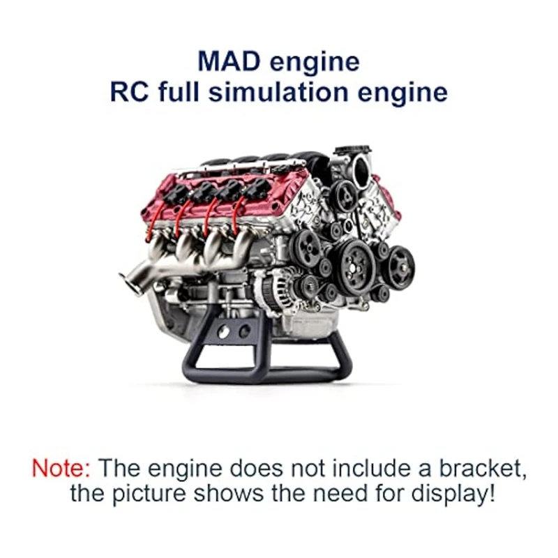 Mini V8 Engine Running Kit, Ax90104 Scx10 Second Generation Capra VS4-10 Pro Ultra