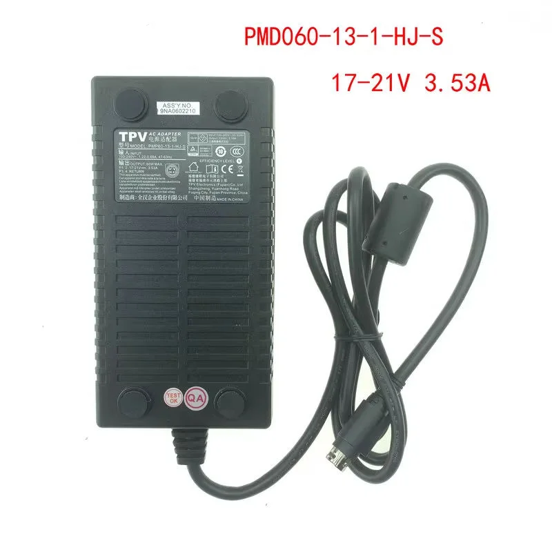 

New Original PMP60-13-1-HJ-S 17-21V/3.53A 60W 4PIN (Din) AC Adapter Charger for Philips C271P4 C240P4 Monitor Power Supply