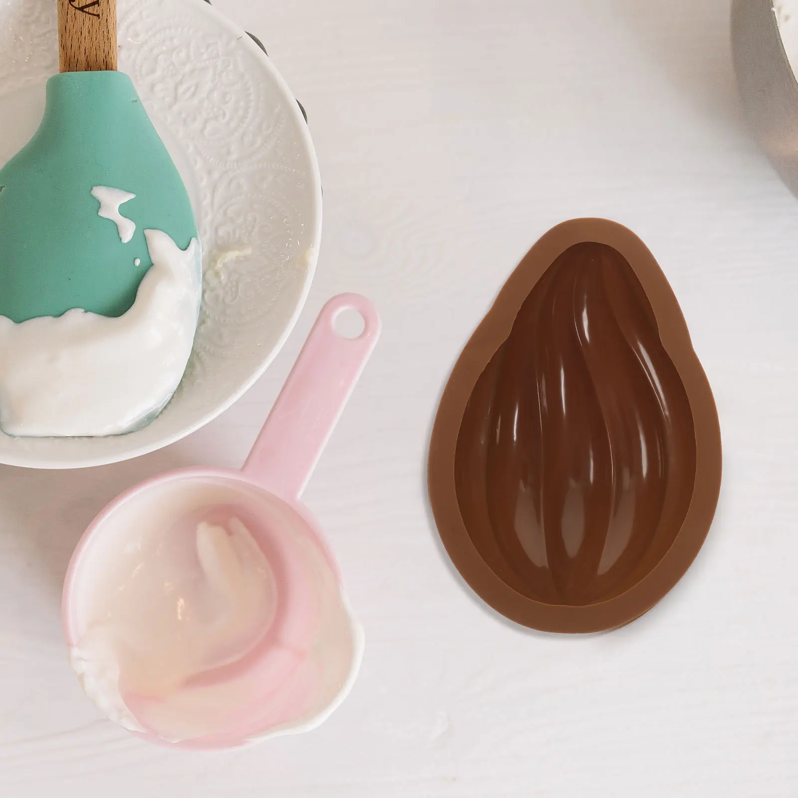 

Silicone Egg Mold Chocolate Molds for Easter Candy Making Fudge Biscuits Safe High Temp Resistant Practical Storage