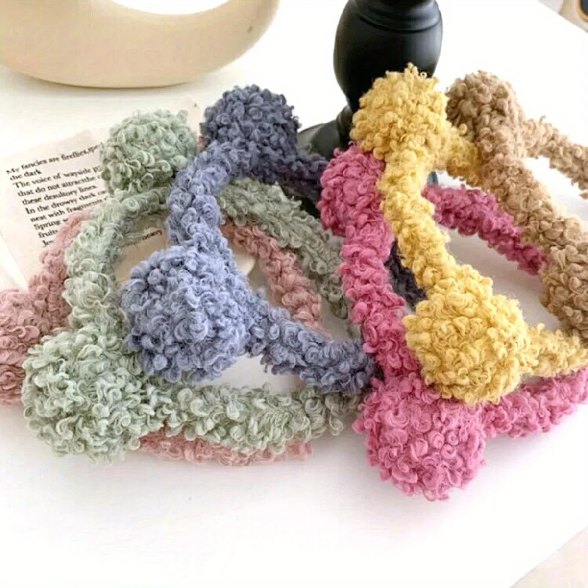

Bear Ears Plush Headband for Girls Kids Warm Soft Animal Ear Hair Hoop Winter Fashion Cute Hair Accessories