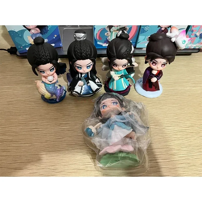 8cm rubah bisikan Biru Ji Yunhe Dilraba putri duyung Changyi Jialun Lisu Luo Jinsang Xue Sanyue PVC tokoh aksi mainan boneka asli