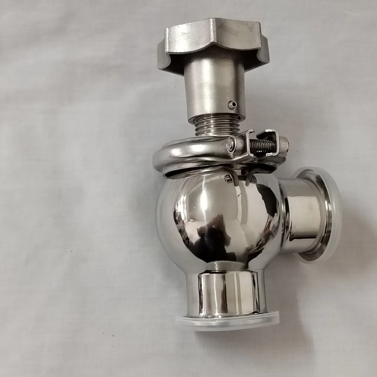 

Stainless steel 304 sanitary grade quick stop valve manual clamp control valve