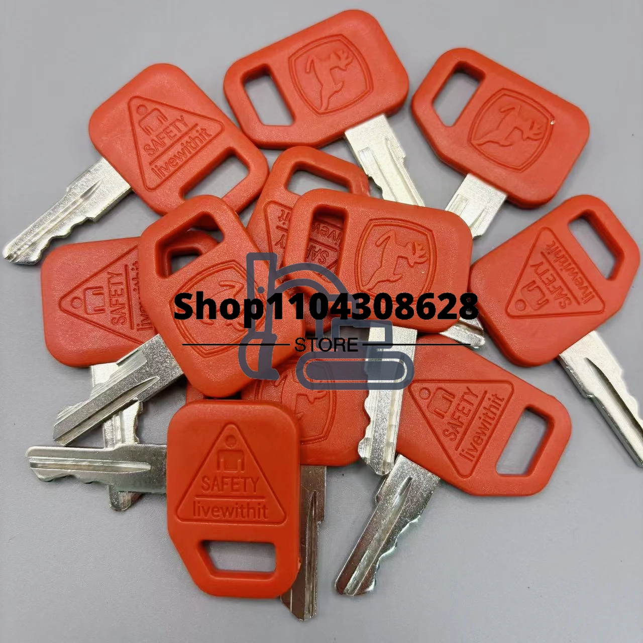 2 or 10 Pcs JDR ignition Key For John Deere Heavy Equipment Excavator Tractors Graders Dozers Skid Steer AR51481 AT195302