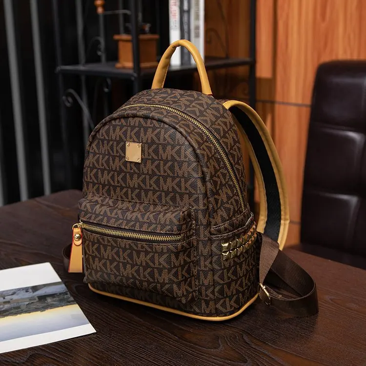 Fashion Backpack for Women High Quality Printed Leather Functional Bags Luxury  Classic Backpack Large Capacity Anti-Theft Bags