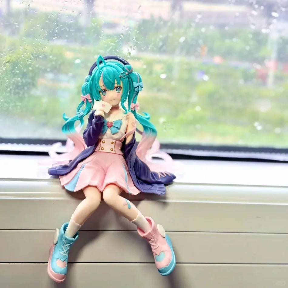Neue Hatsune Miku Anime-Figur in Matrosenuniform, sitzende Pose, PVC-Actionfigur, Modellspielzeug, Dekoration, Sammlerstück, Geschenk
