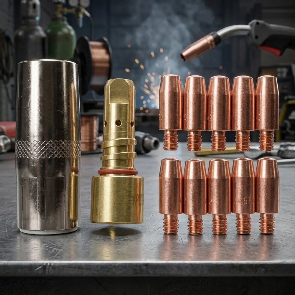 Replaces KP2744 Series Welding Nozzle Kit For Metal Fabrication Welding Nozzle Full Set Excellent Conductivity