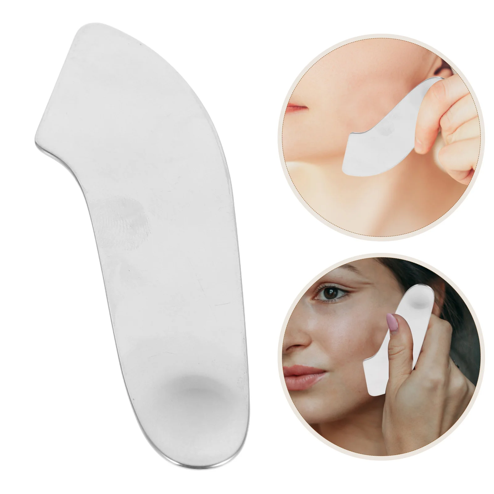 

Stainless Steel Foundation Spatula for Precise Makeup Application Plate Mixer Beauty Tool for Even Foundation