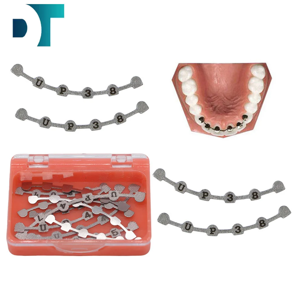 10Pcs/Box Lingual Retainers Dental Orthodontic Bondable Universal Retenedor U38-47 L29-37 Upper/Lower Dentista Material