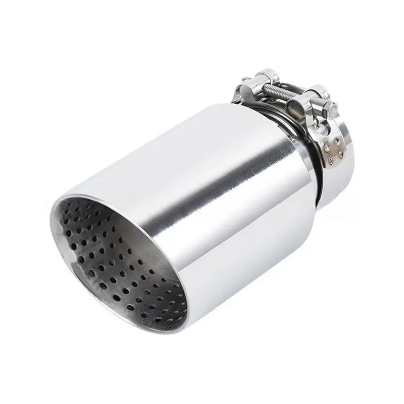 

Universal Tube Nozzle Exhaust Tip Matte Stainless Steel Muffler For Golf R GTI MK7 63Mm System Single Universal Tube