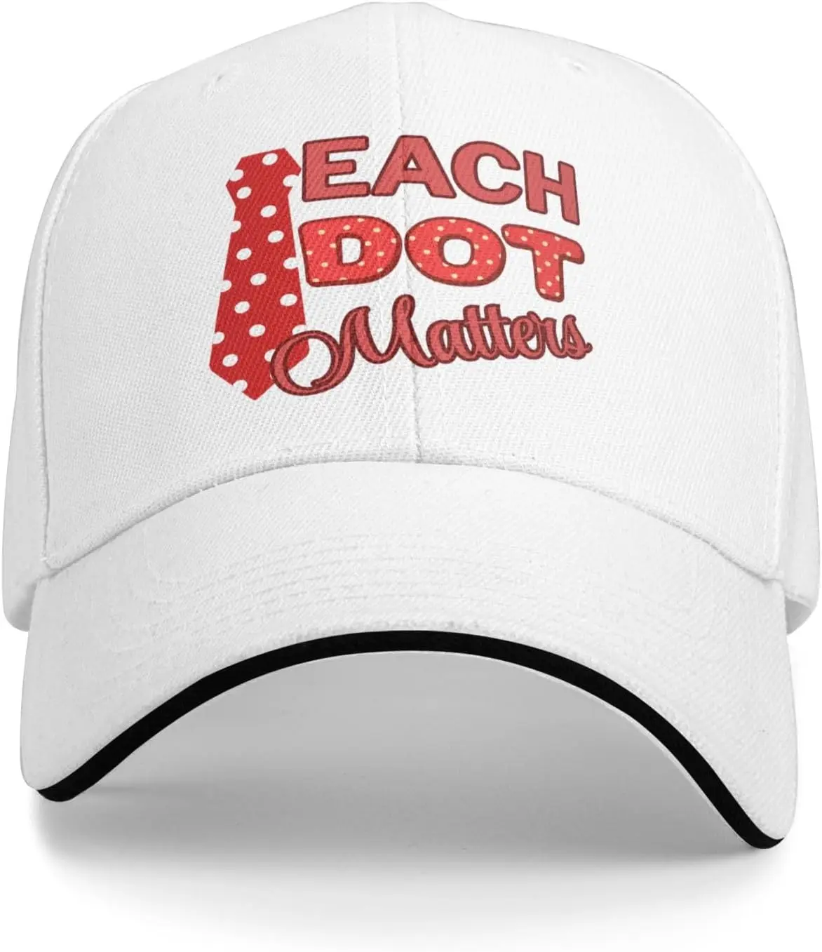 

Бейсбольная кепка в горошек для учителя, регулируемая уличная кепка из полиэстера