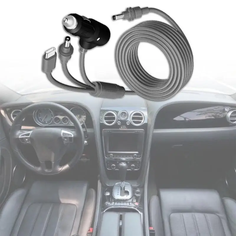 3 واجهات كابل الطاقة شاحن السيارات سلك آمن تكنولوجيا الشحن السريع مفاتيح PVC التحكم في الإلكترونيات