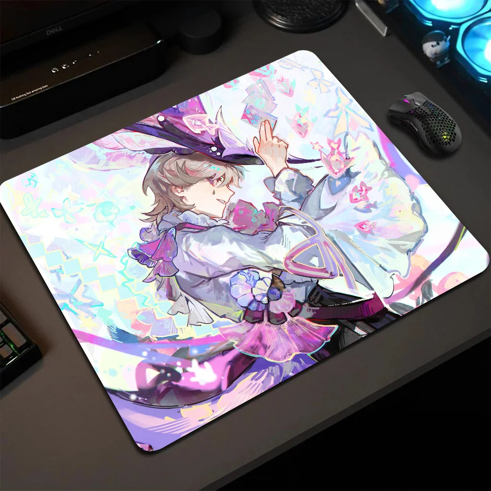 

Lyney Genshin Impact Mousepad Small LockEdge Mouse Pad For Gamers Computer Desk Pad Rectangular Anti-slip Rubber