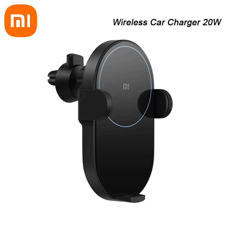 Xiaomi Mi 20W Max Qi Wireless Car Charger WCJ02ZM Auto Pinch with Intelligent Infrared Sensor Fast Charging Car Phone Holder