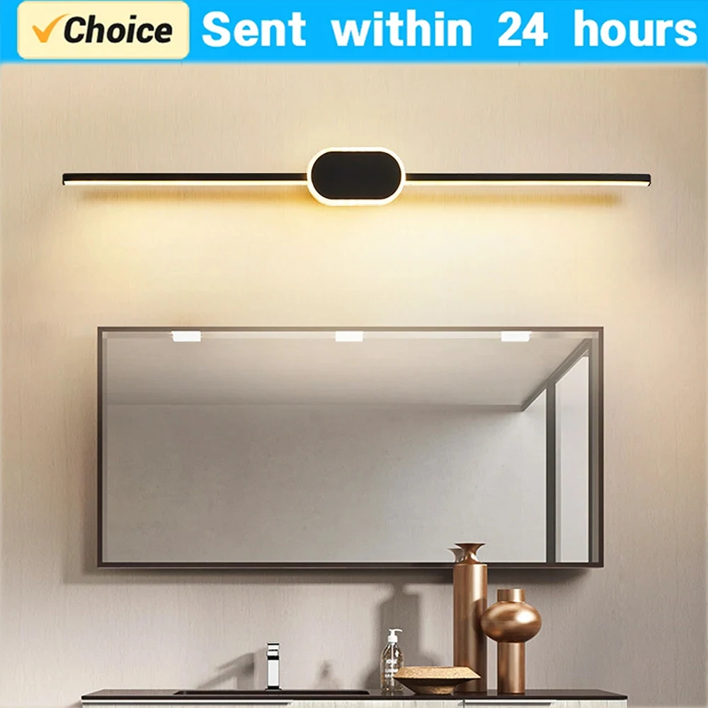 Modern Led Aluminum Wall Lamp Three Colors Sconce For Bedside Make Up light Bathroom Mirror Background Decor Lighting Fixture