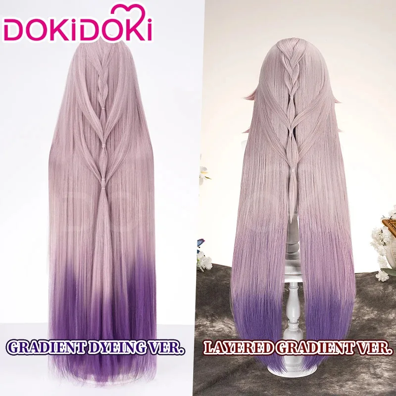 Aglaea The Herta peluca juego Honkai: Star Rail DokiDoki HSR mujeres 100cm gradiente peluca varita luminosa Aglaea Cosplay