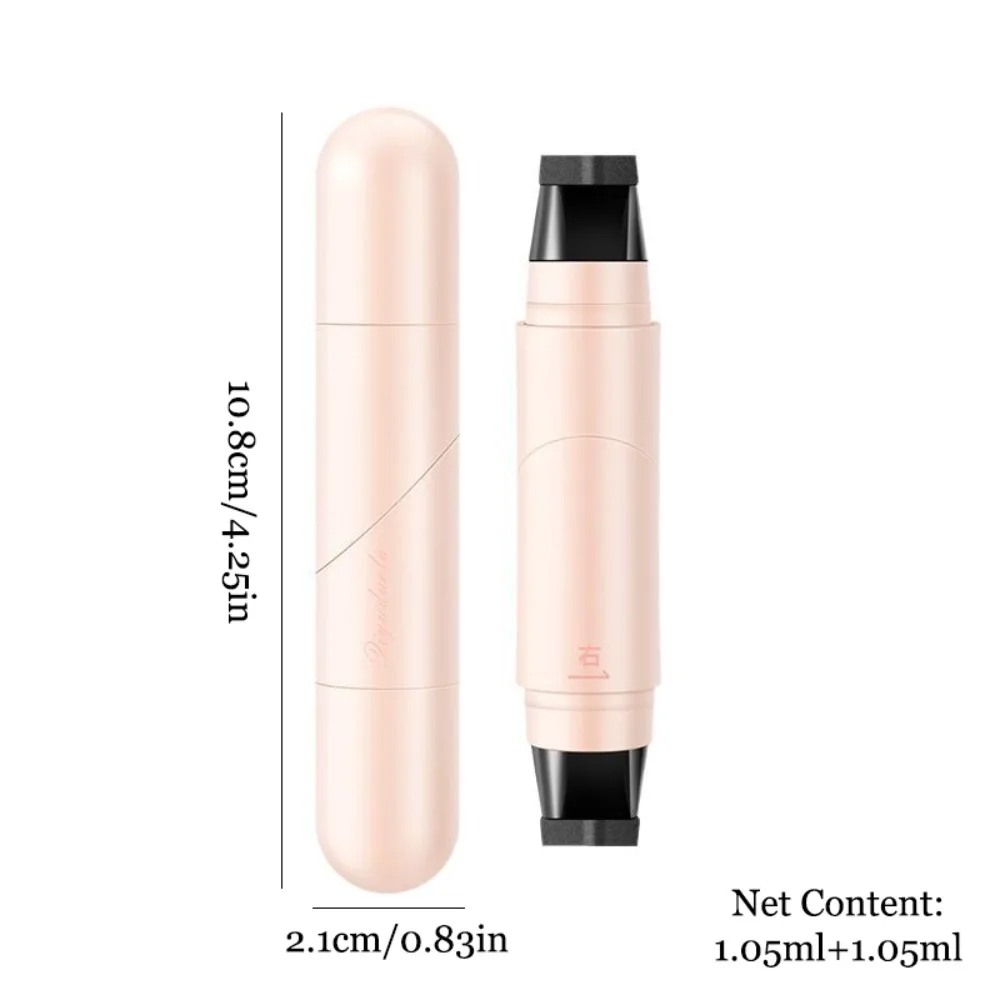 2 stücke Schönheit Matte Drehbare Eyeliner Stempel Langlebig Schnell Trocknend Flüssigen Eye Liner Stift Zeichnung Stift Wasserdicht Eyeliner Dichtung Augen