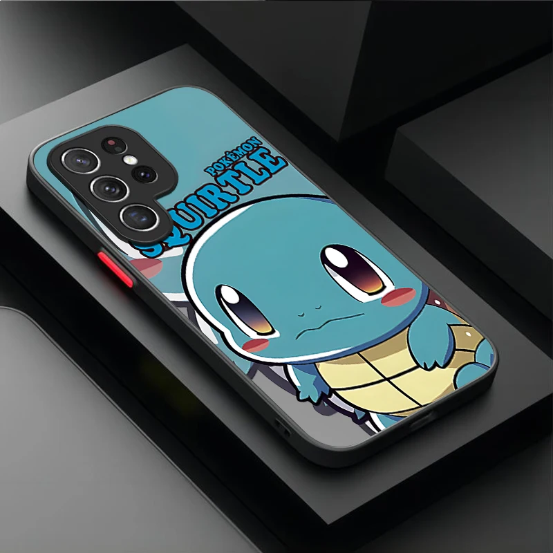 Lovely P-Pokemon Pikachu Case For Samsung Galaxy S24 S23 S22 Ultra S21 S20 FE S10 Plus Note 20 10 A15 A25 A35 A55 Silicone Etui
