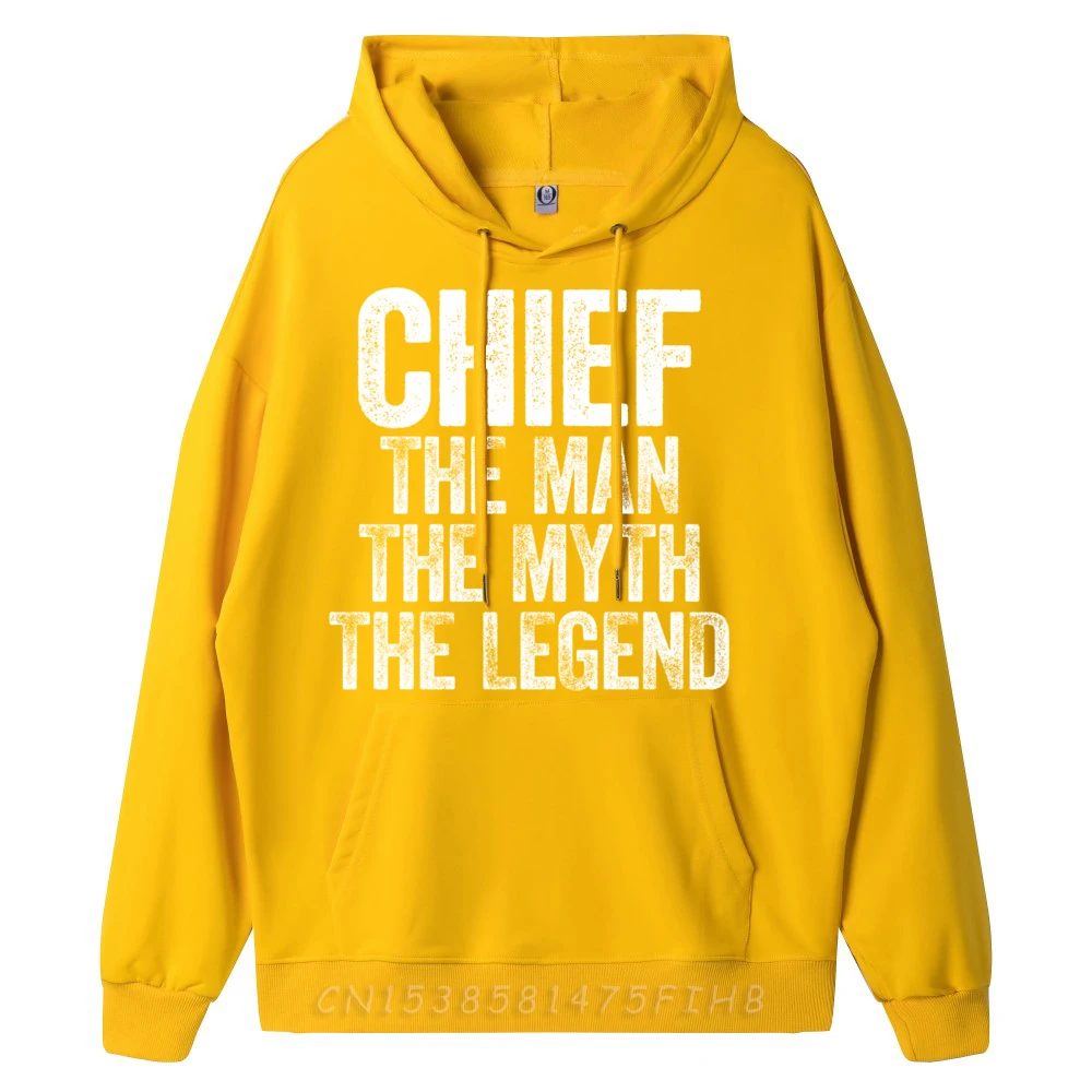 Crazy Chief The Man The Myth Hoodies Gift Idea Funny Summer O-Neck Long Sleeve Sweatshrt Gift Idea Hoodies