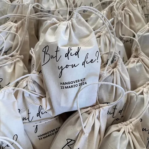 사용자 정의 헤나 Hamsa 손 웨딩 파티 생존 숙취 키트 보석 eid 모슬린 가방 독신 암탉 신부 샤워 호의 패킷