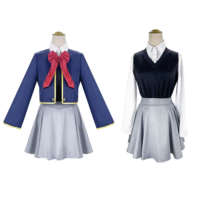 Ai Hoshino Ruby Akuamarin Arima Kana Cosplay Oshi No Ko Costume Anime Girls Men School Jk Uniform Aqua Lolita Dress Suit Wig
