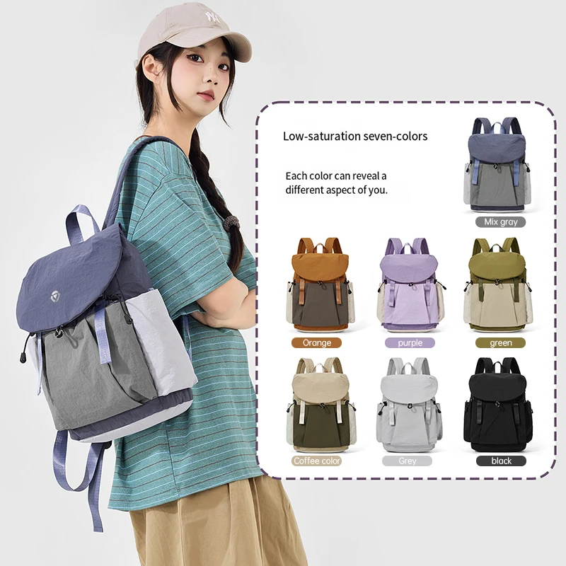 Cross-Border New Style Mommy Bag, Multi-Functional Women's Backpack, Lightweight Waterproof Large-Capacity Mother-And-Baby Bag for Moms to Go Out with