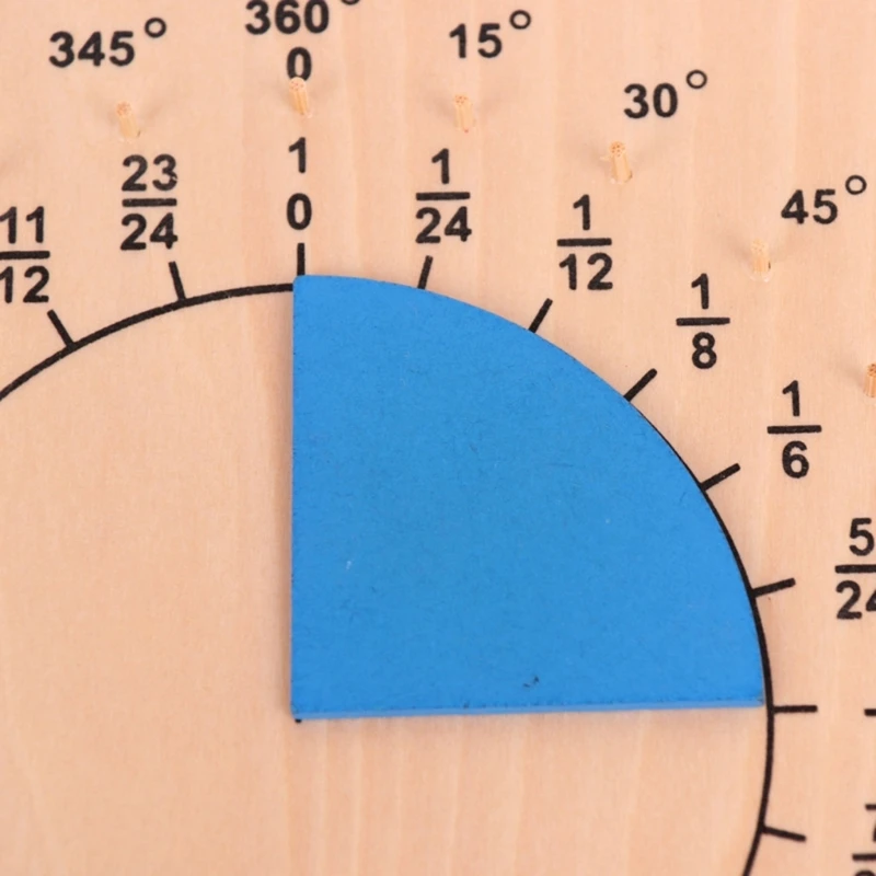 2023 New Learning Education Rainbow Color Fraction Circles Montessori Toy Math Manipulatives Tool Math Teaching Aids