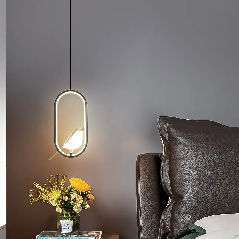 

Светильник-люстра «Сорока»: современный, простой, креативный, для спальни, в скандинавском стиле, роскошный, дизайнерский, одноламповый, для художественных помещений, светодиодный