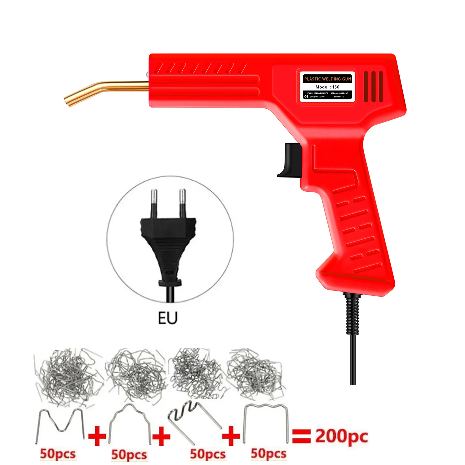 Plastic Welder Hot Nail Gun met 200/400/800/1200 spijkers voor autobumper PVC reparatie garage gereedschapsset machine lassen