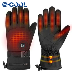 Heat Skiing Gloves Electric Heated Gloves Outdoor Sport Lithium Battery Self Heating Smart Touch Heated Gloves Winter Thermal