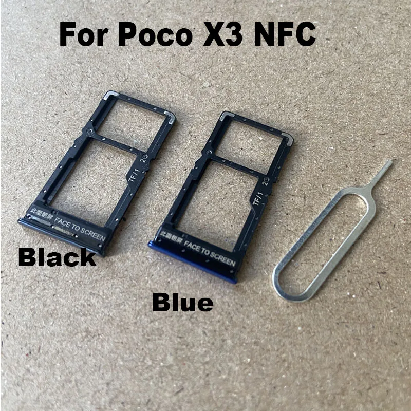 New For Xiaomi POCO X3 PRO Sim Card Tray Slot Holder Socket Adapter Connector Repair Parts Replacement