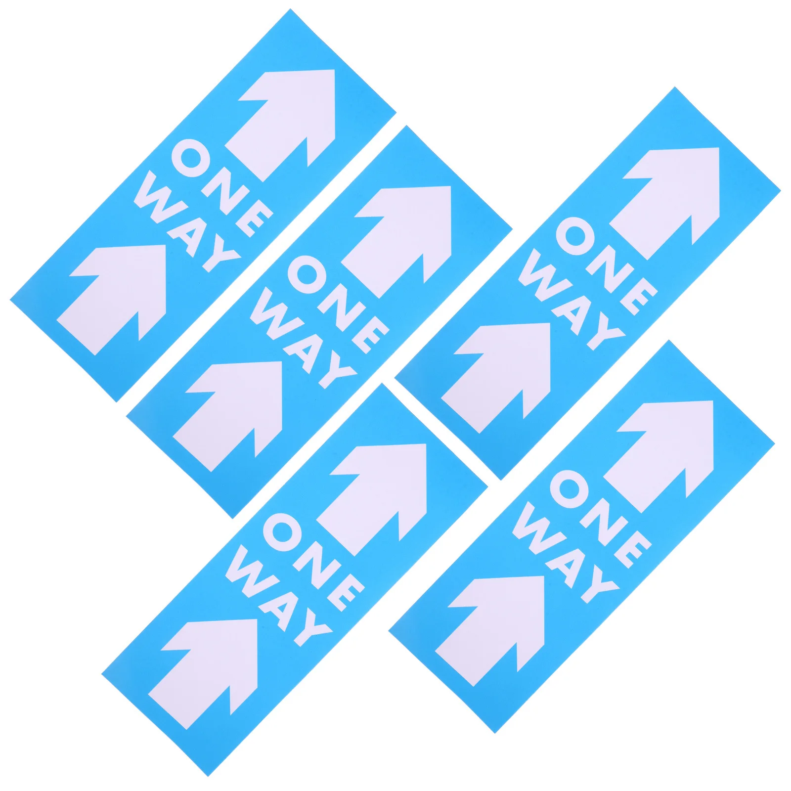 5Pcs Self Adhesive Warning Arrow Stickers for Floors Indicator Labels Malls Supermarkets Restrooms Traffic Safety