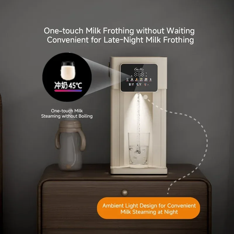 Desktop inteligente água garrafa bomba, água quente instantânea distribuidor, 3 segundos, novo