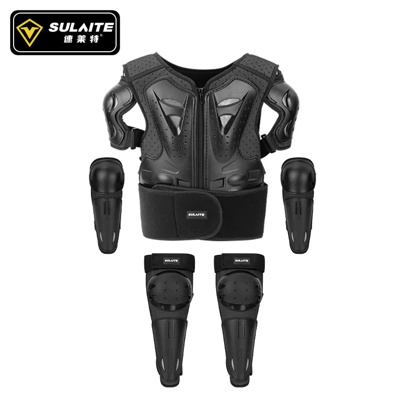 Vêtements de protection anti-chute pour enfants, poulie de vélo d'équilibre, glace à la taille, protection de la poitrine d'équitation de vélo, ensemble d'armure de protection des jambes