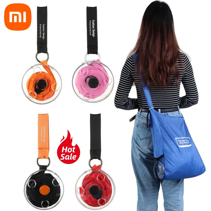 Xiaomi Large Capacity Folding Telescopic Storage Bag Portable Small Disc Mini Grocery Storage Bag for Travel Camping Storage Bag