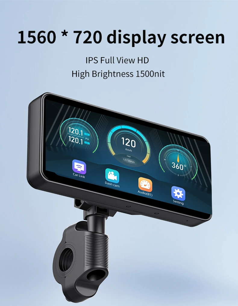 

Новый OEM-дисплей MG625 для мотоциклов с CarPlay и Android Auto, 4-ядерный процессор AI 1.5G, вычислительная мощность 2T, 6.25-дюймовый экран Pips, встроенный BSD GPS