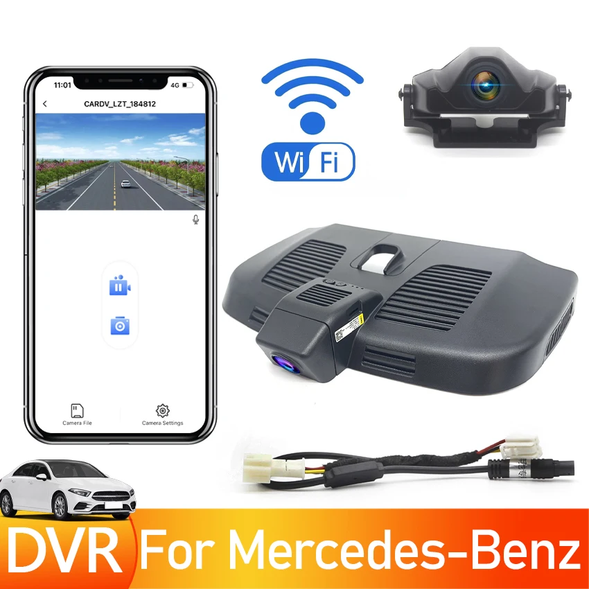 2160P 4K Wifi Dash Cam Car Dvr Camera For Mercedes-Benz V classe Vito W447 2016 2017 2018 2019 2020 2021 Plug and play DashCam