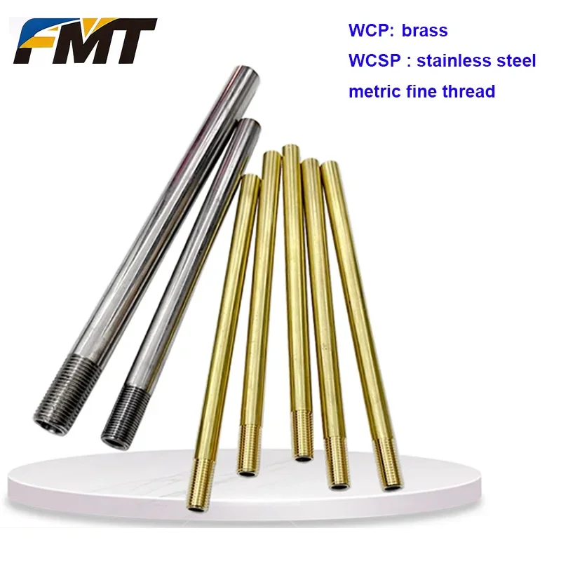 2PCS WCP WCSP Cooling Pipes Mold Metric Fine Thread Water Junction Tubes for Water Transport