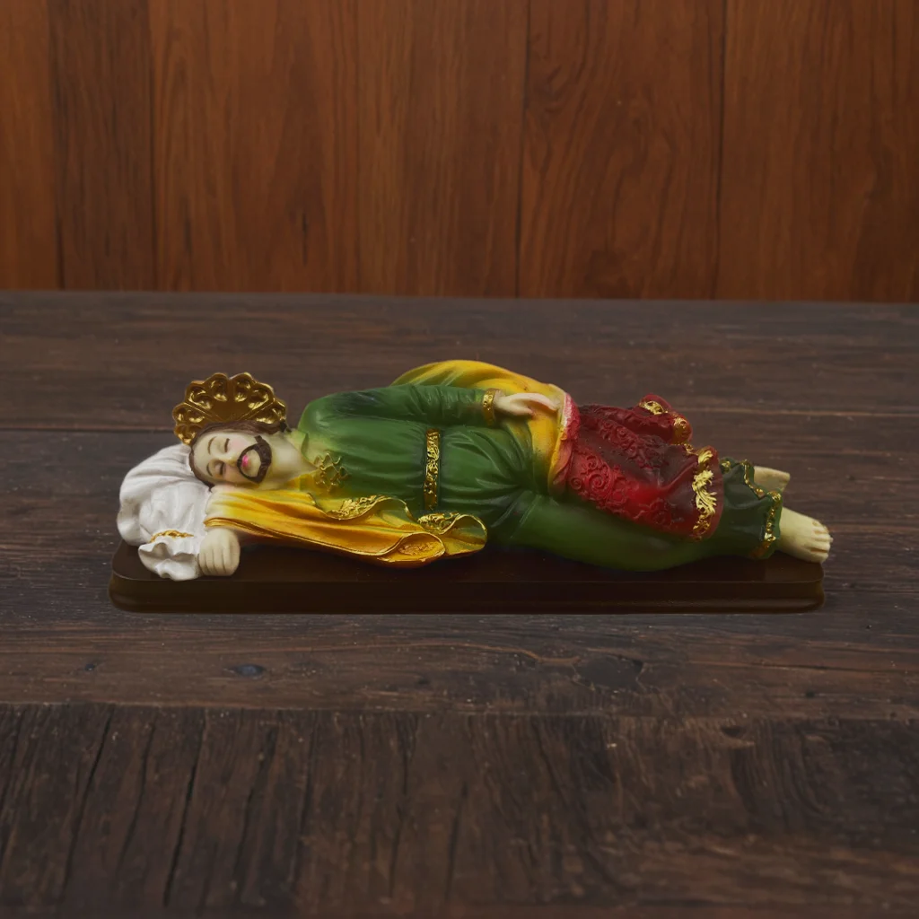 Estudio de Joseph de Roman - Figura de San José durmiente, Vida de Cristo, Colección renacentista, Resina y Madera, Prese religioso