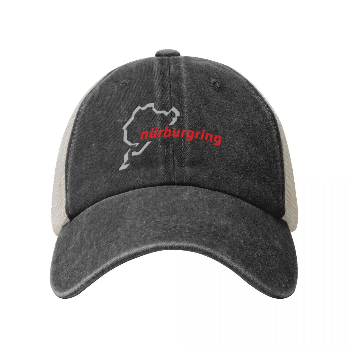 Race Track Germany Nurburgring Cowboy Mesh Baseball Cap derby hat tea Hat Men's Baseball Women's