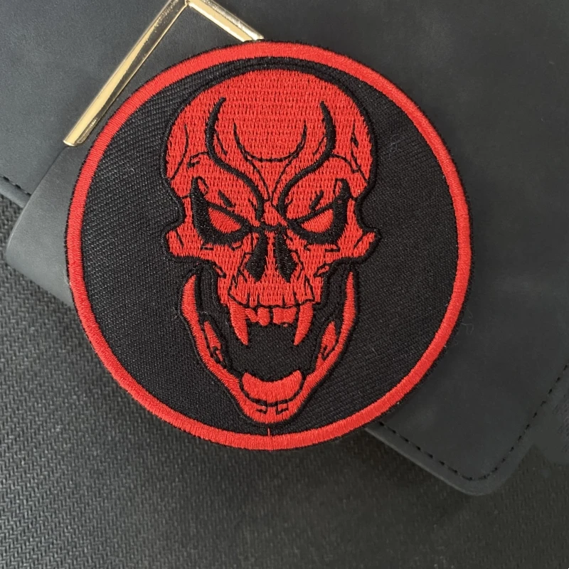 Russian Chevron Red Skull Tactical Embroidery Clothes Backpack Patch Call of Duty Skeleton Morale Badge Armband Morality Emblem