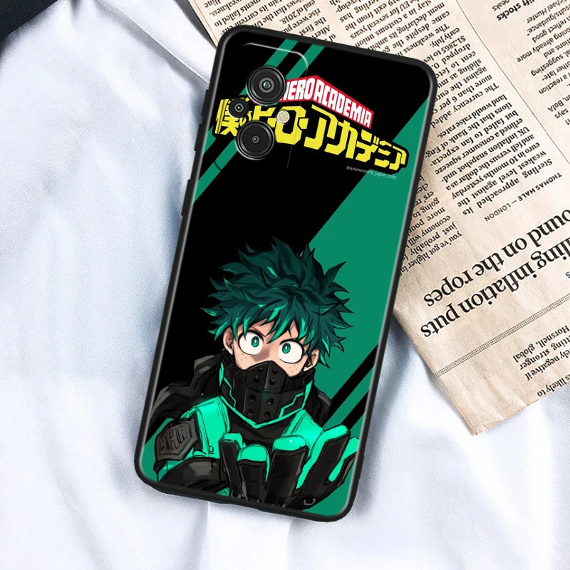 My Hero Academy Character Phone Case For Xiaomi Redmi A1 A2 4X 5 5A 6 6A 7 7A 8 8A 9A 9C 9T LITE Plus Pro Black Cover Funda Soft