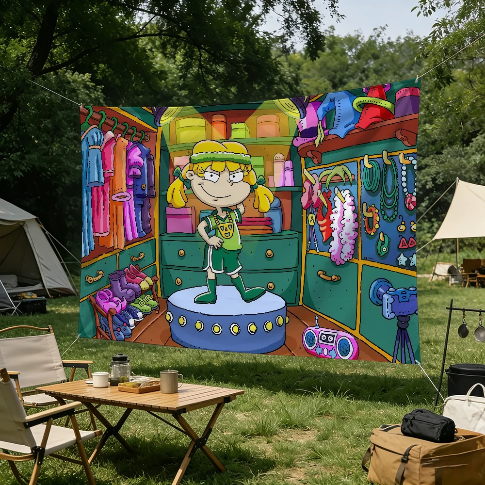 Cartoon R-Rugrats flag Tapestries Outdoor Parties Bedrooms Living Rooms Dorm Rooms Wall Decor Banners Gifts