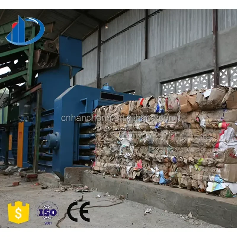Latest Cocopeat Rice Husk 1 Ton to 10 Tons Aluminum Can Clothes Plastic Pet Bottles Cardboard Press Baler Machine