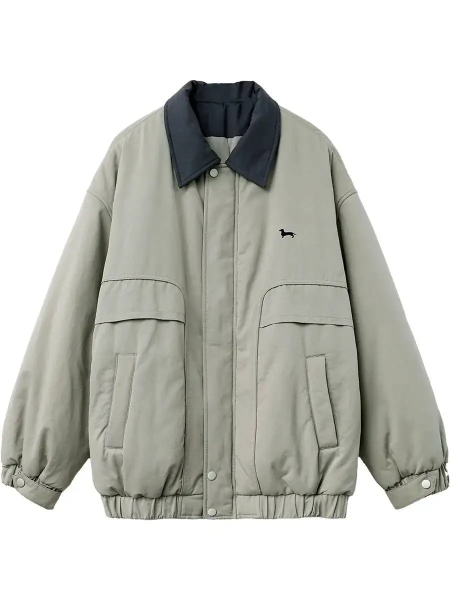 UMI MAO แฟชั่นผู้หญิงเสื้อหลวมสบายๆผ้าฝ้ายหนาเสื้อแจ็คเก็ตหญิงเสื้อ Workwear ฤดูใบไม้ร่วงฤดูหนาว Y2K