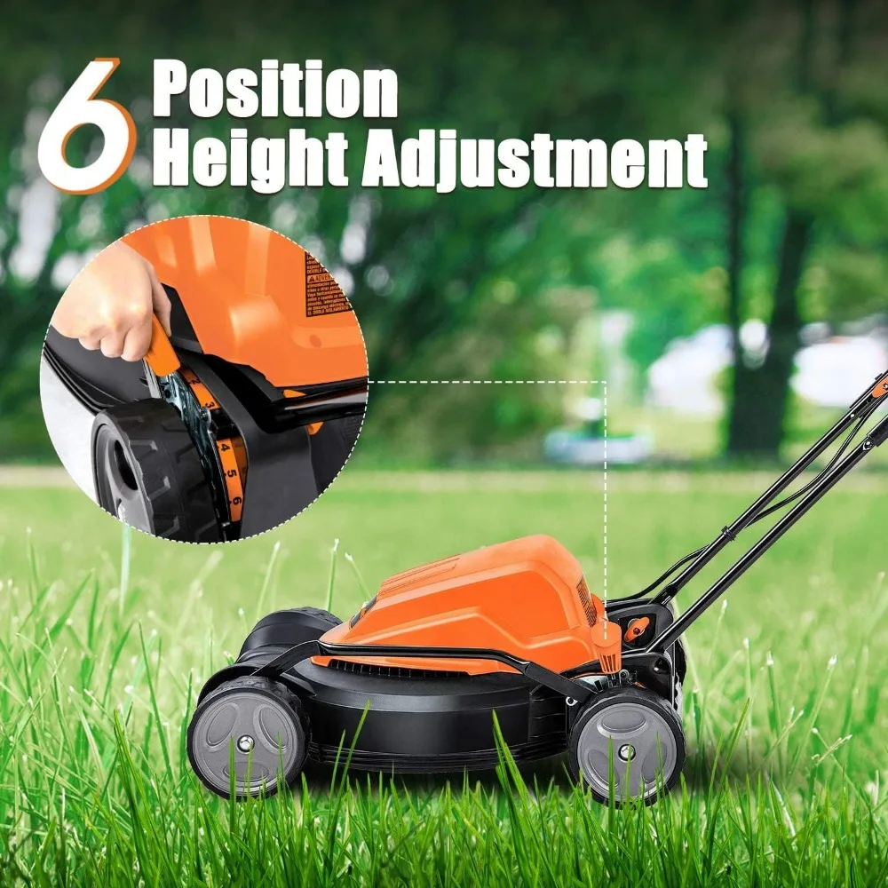 ME1218X Electric Lawn Mower 12AMP 19-Inch Freight Free Battery Cutter Professional Tooling Grass Trimmer Garden Cultivator Plow